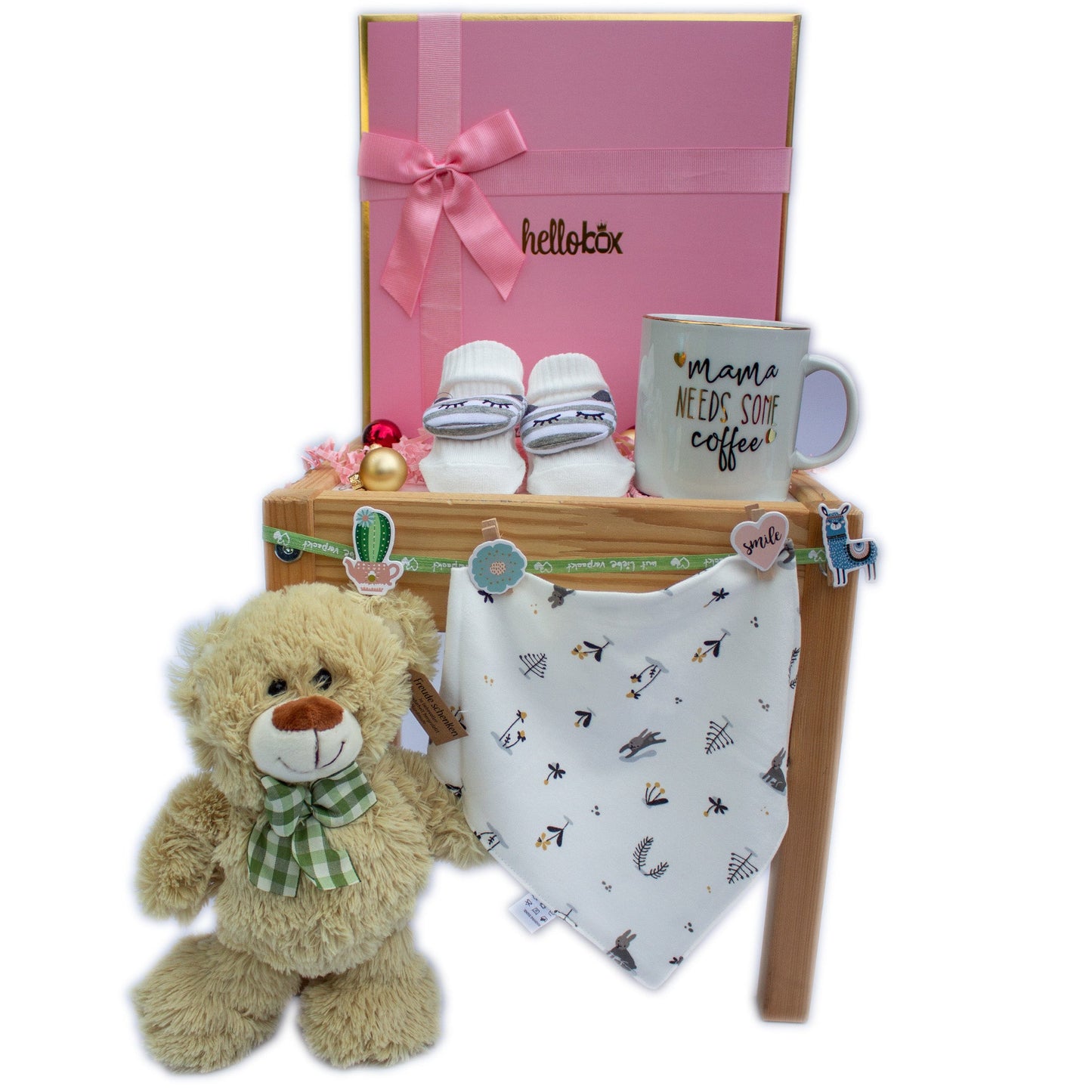 Baby Geschenk für Neugeborenen Mädchen -BABY HÄSCHEN - BABYGESCHENK FÜR MÄDCHEN-0